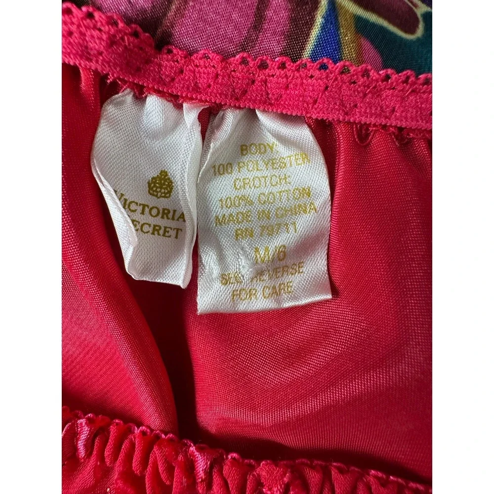Victoria's‎ Secret Satin Floral Pajama Night Shirt Floral Size Small 90's Y2K